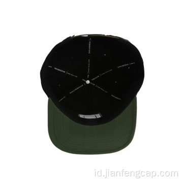 Fashion hip-pop topi pinggiran datar 5 panel